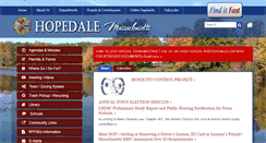 Desktop Screenshot of hopedale-ma.gov